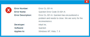 Quicken-Error-OL-301-A